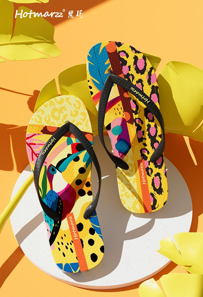 Hotmarzz Trendy Flower Beach Flip-flops