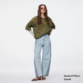 GU Color Matching Barrel Denim Scimitar Pants