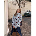 CCYE Polka Dot Lazy Wind with Scarf Sweater