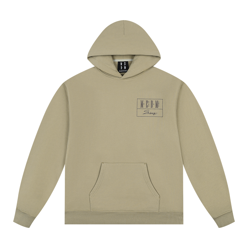 MEDM Flower-type Embroidered Hooded Sweater Casual Suit