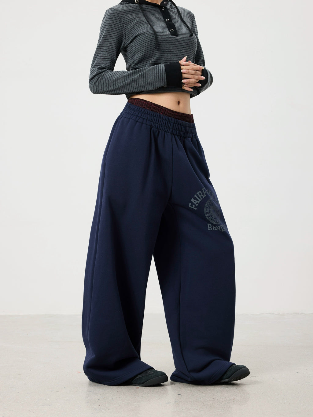 BTSG Vintage Badge Printed Sweatpants