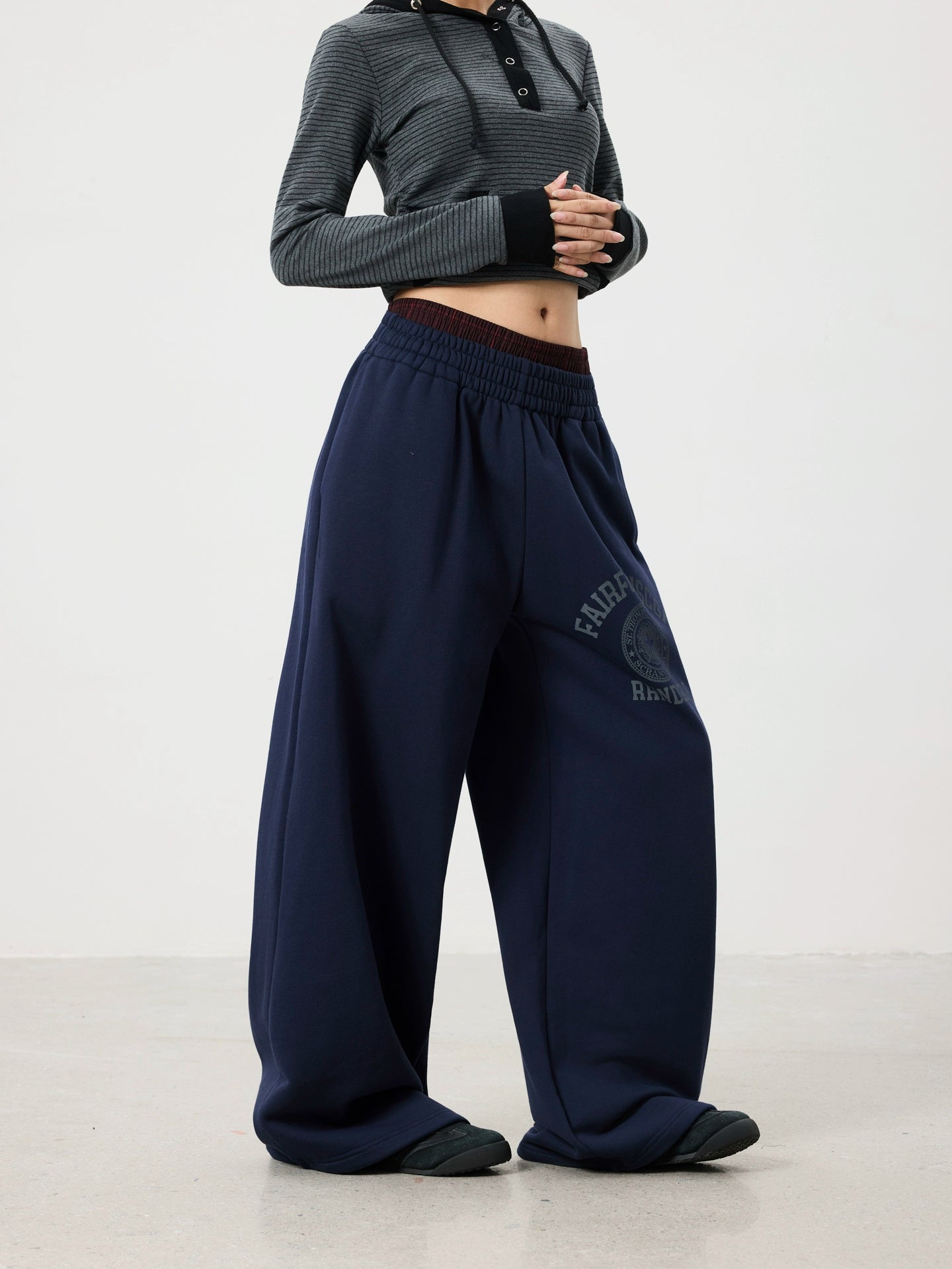 BTSG Vintage Badge Printed Sweatpants