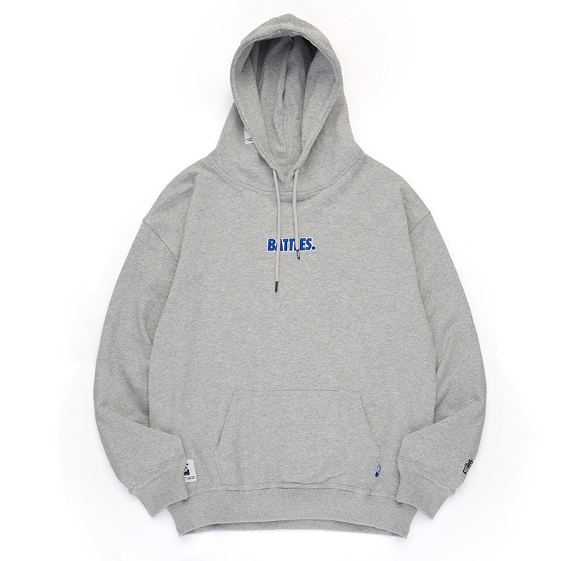 Battles Embroidered Cotton Terry Hooded Sweater