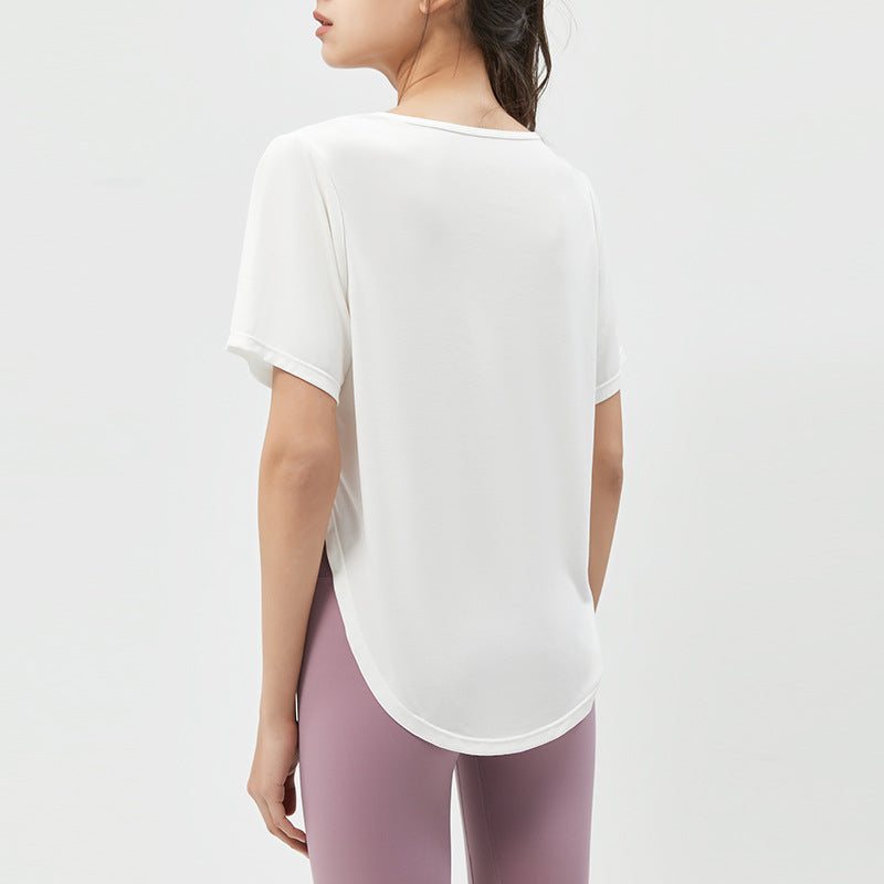 Athena Lulu Thin Yoga Clothes Breathable Running Fitness Blouse