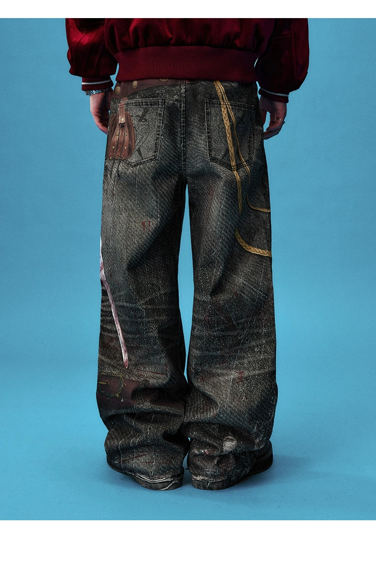 YADcrew High Street Casual Trendy Versatile Jeans