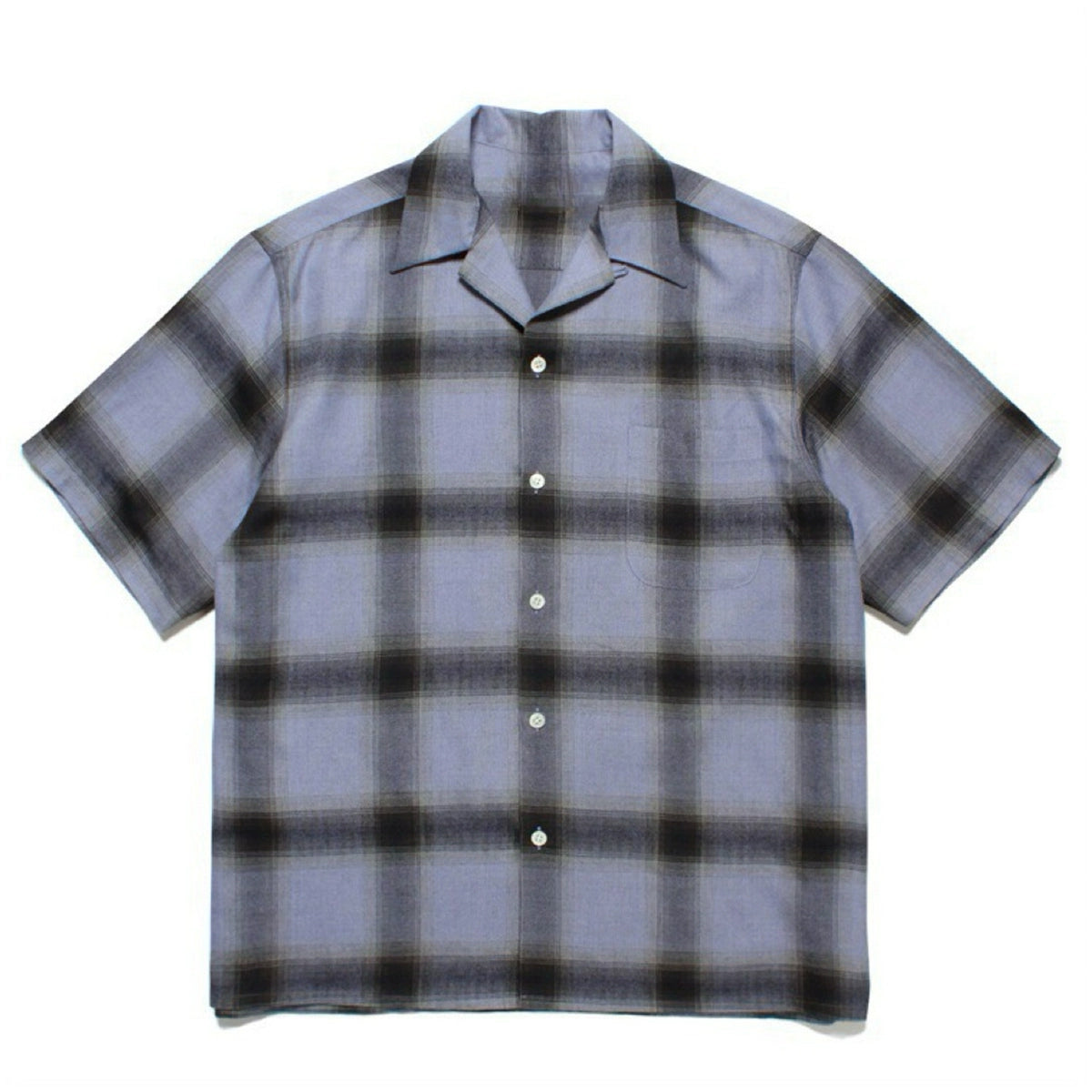 PUBLICRADIO Vintage Street Checked Loose Short Sleeve Shirt