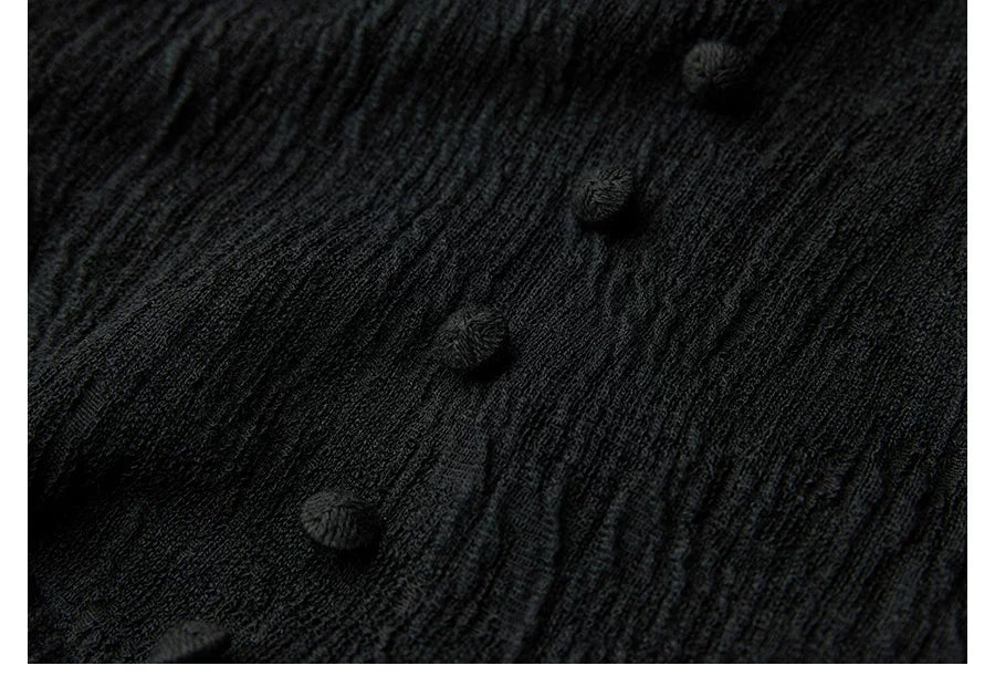 INDULGE Velvet Splicing Lace Long Sleeve Dress