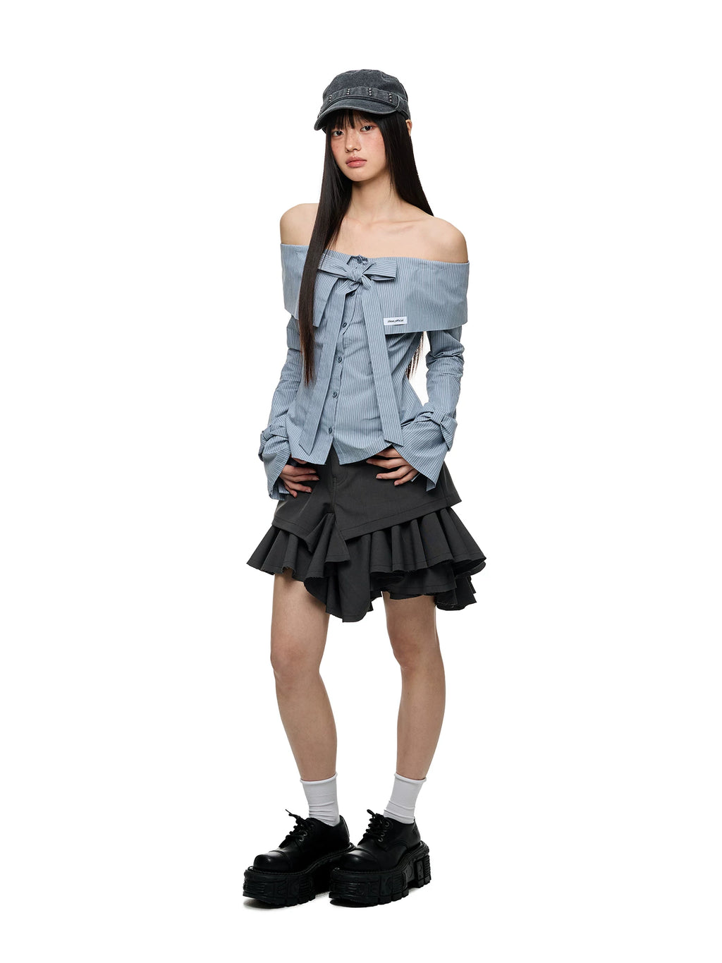 JIKOO Twill Burr Skirt
