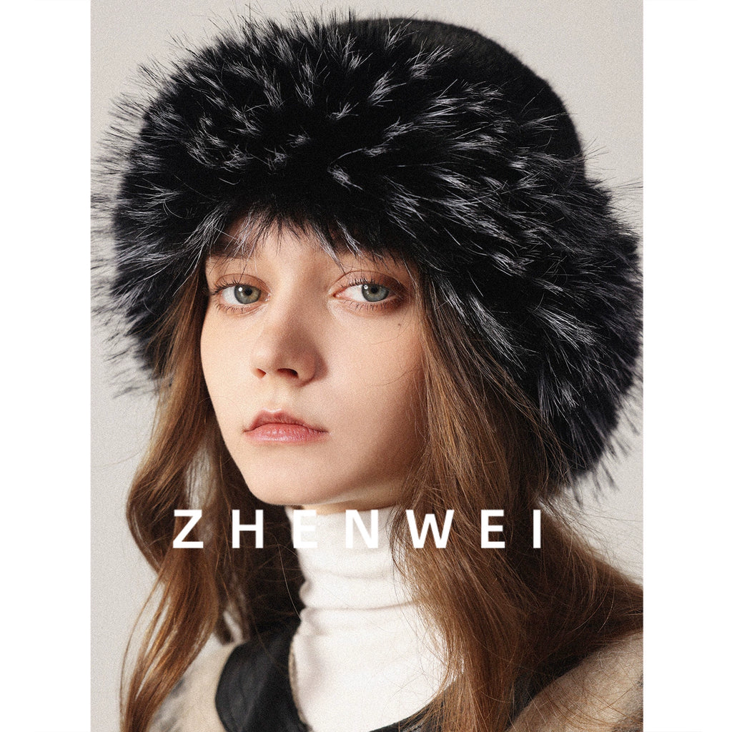 ZHENWEI Plush Bucket Hat