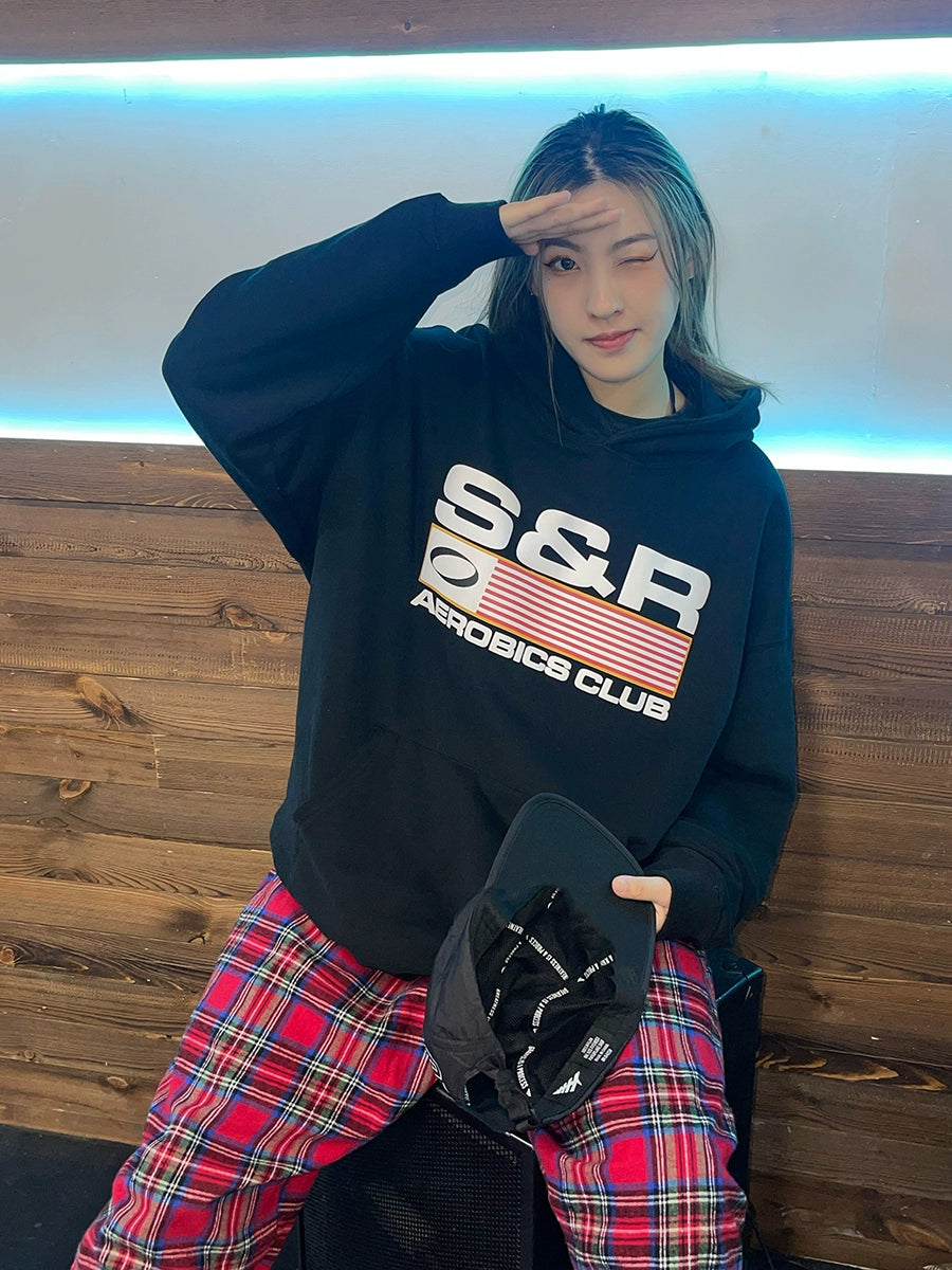 SOSER Vintage Casual Foam Hooded Sweater