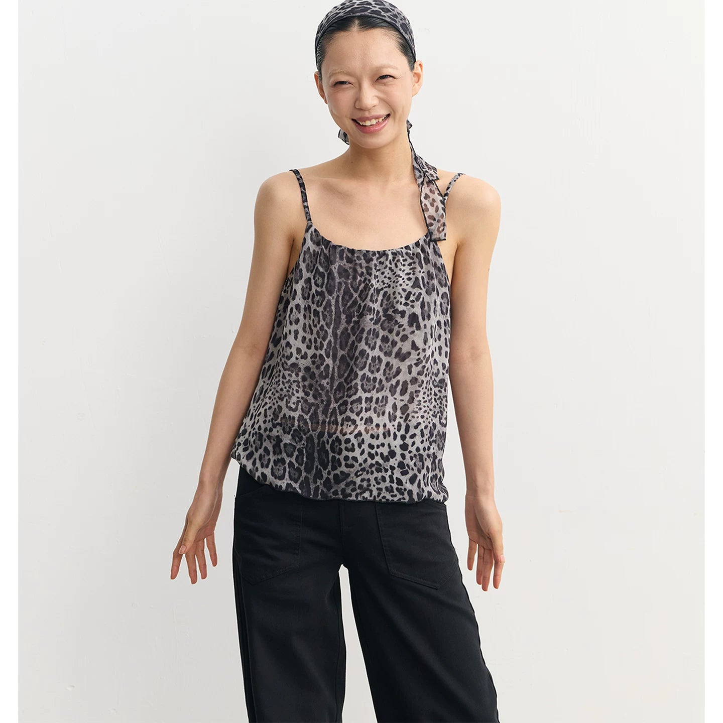 LINY LIBERTY Vintage Leopard Print Sling