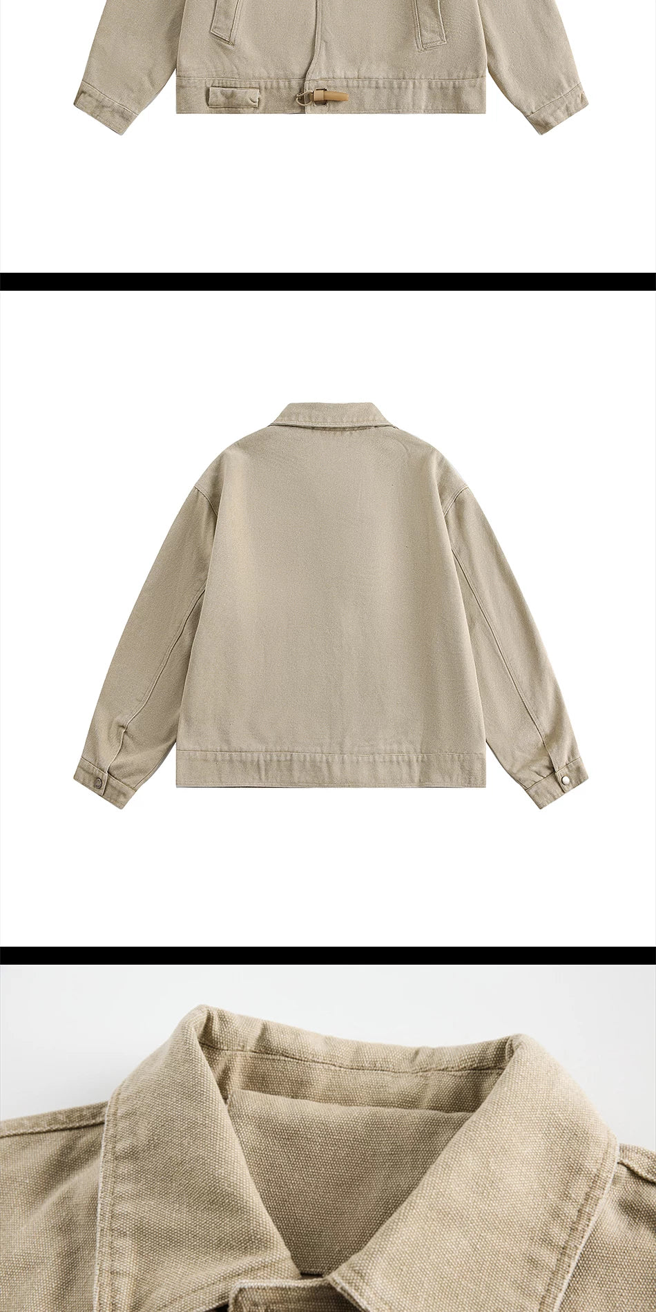 Zuocisankon High Texture New Personality Buckle Lapel Jacket