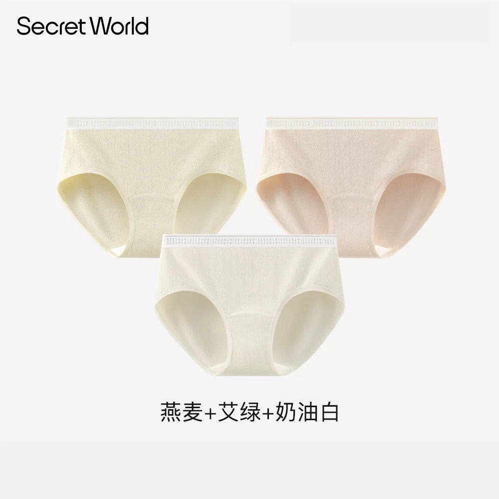 SecretWorld Mid-waist Breathable Briefs