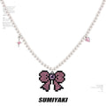 SUMIYAKI Bow Pearl Necklace