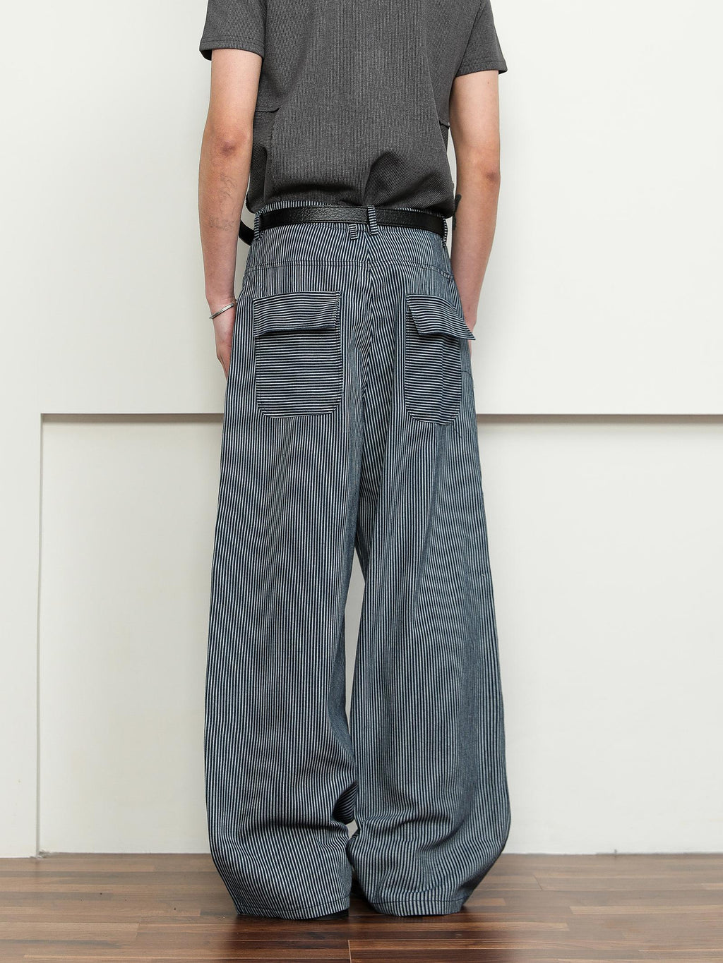 FLYOFF lazy relaxed striped Pants