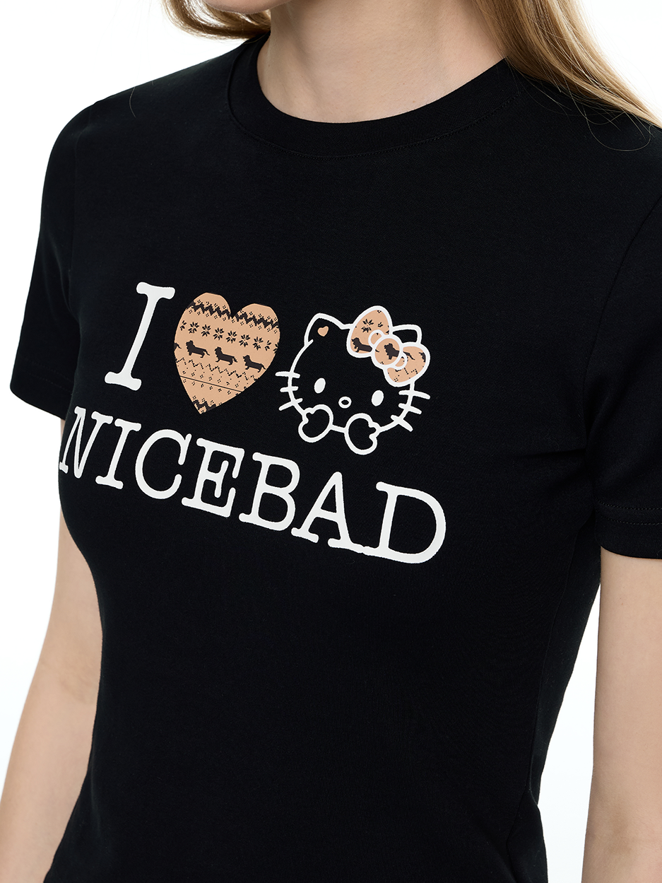 NICEBAD Fair Island KT Cat Slim Versatile Tee