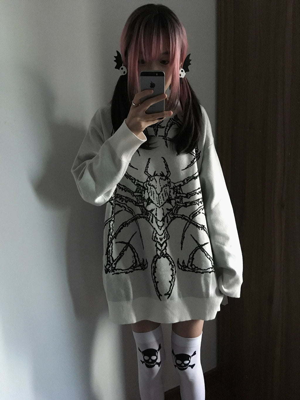 WETBODY Loose Crew Neck Casual Sweater