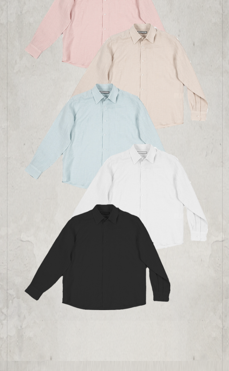 KONOOT Drape Simple Versatile Square Neck Long-sleeved Shirt