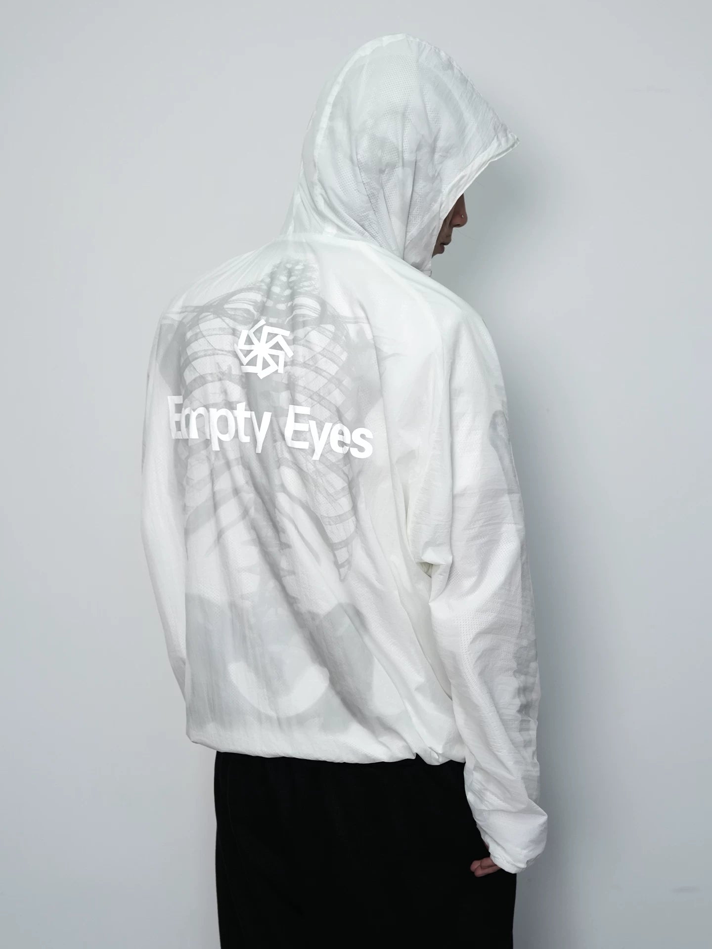 Empty Eyes Vintage Luminous Skeleton Print Casual Long Sleeve