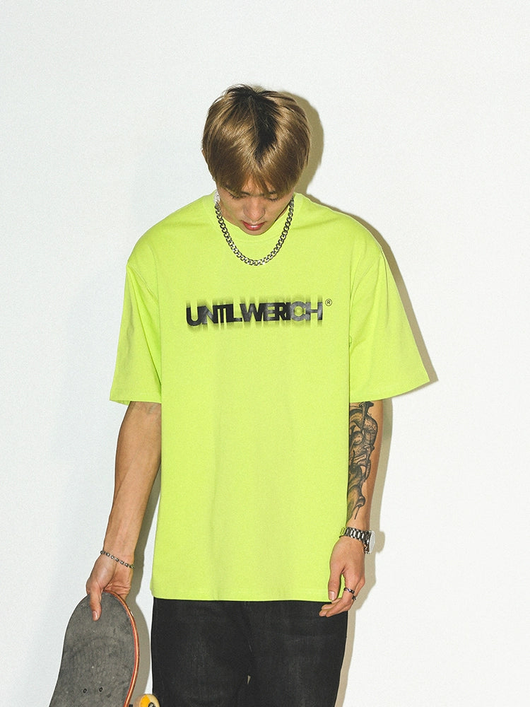 Untilwerich Crewneck Print Small Neckline Tee