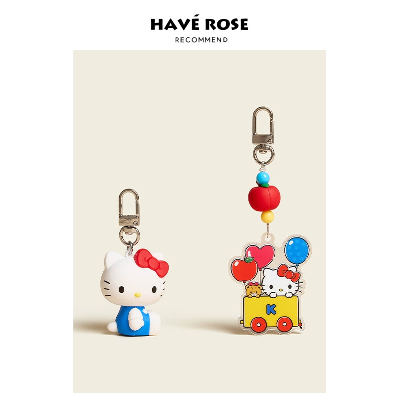 HAVEROSE Hellokitty Cute Girl Heart Pendant