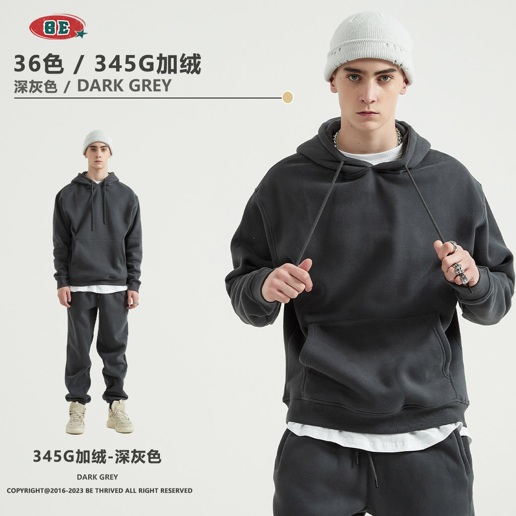 *BEST SELLING* BE 345g Loose Fit fleece hoodie (17-32)