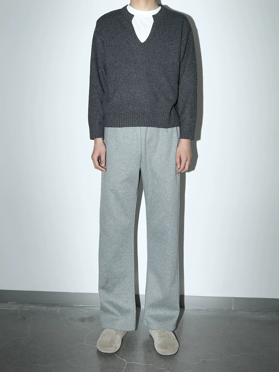 Plus No Logo V Neck Soft and Warm Knitting Shirt