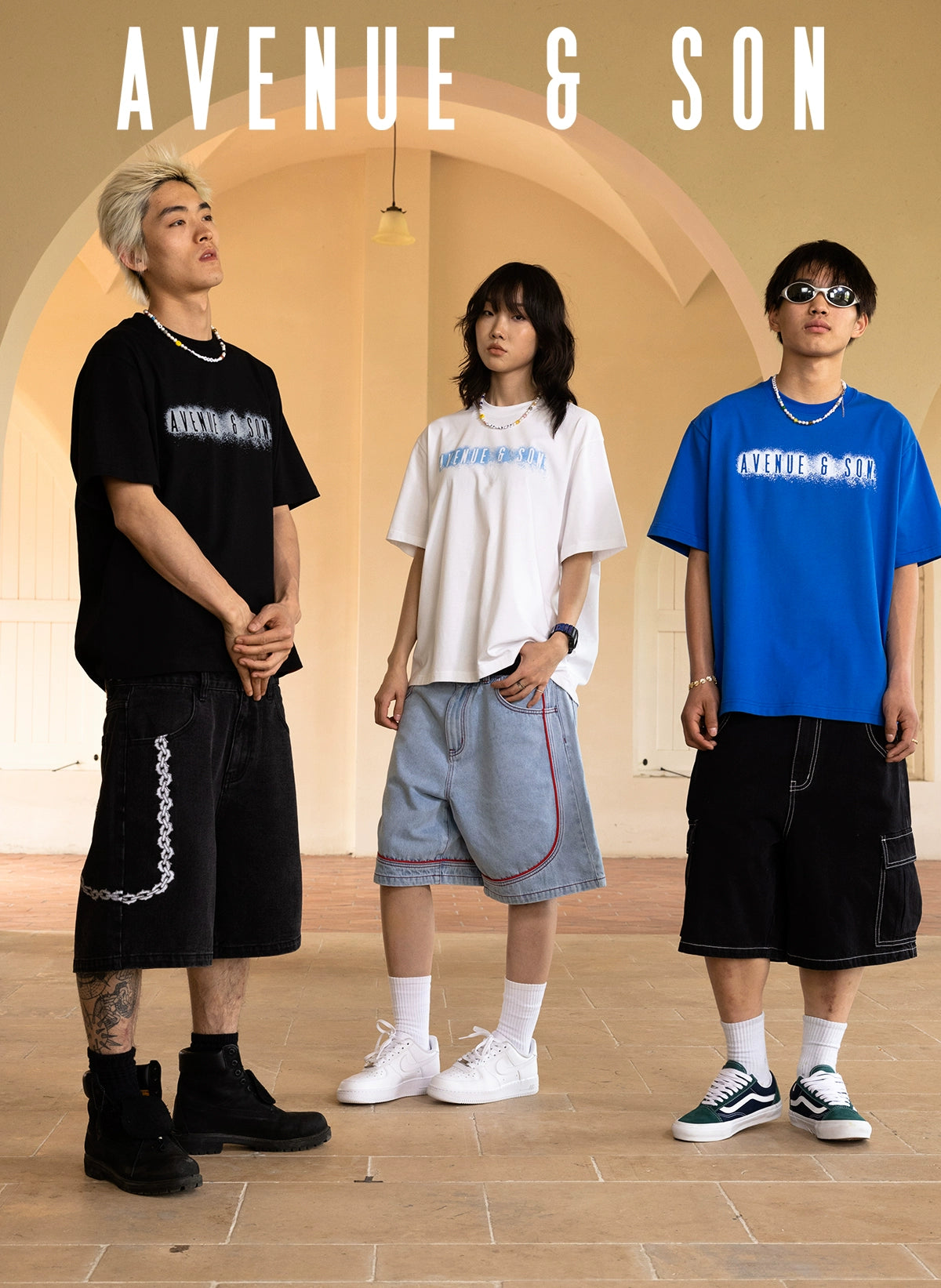 AVENUESON Ink Splashing Theme Classic Ogo Tee