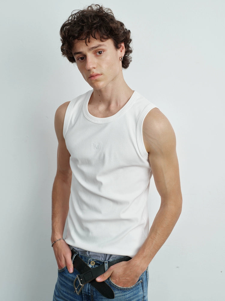 VLABMADE Embroidered Thread Stretch Training Vest