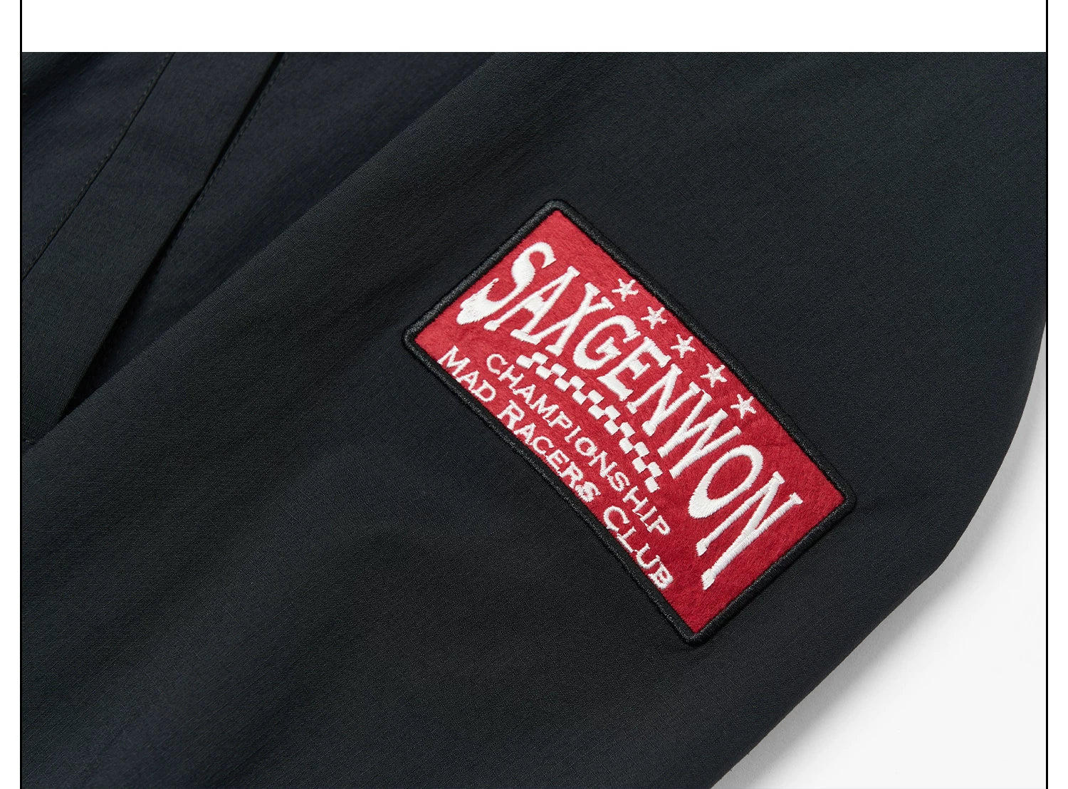 SAXGENWON Hooded Sports Jacket Embroidered Sweatpants Set