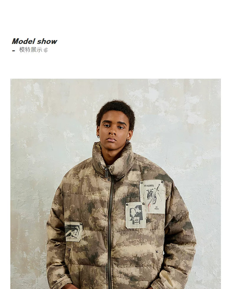 Rocawear winter tide camouflage wide and short jacket