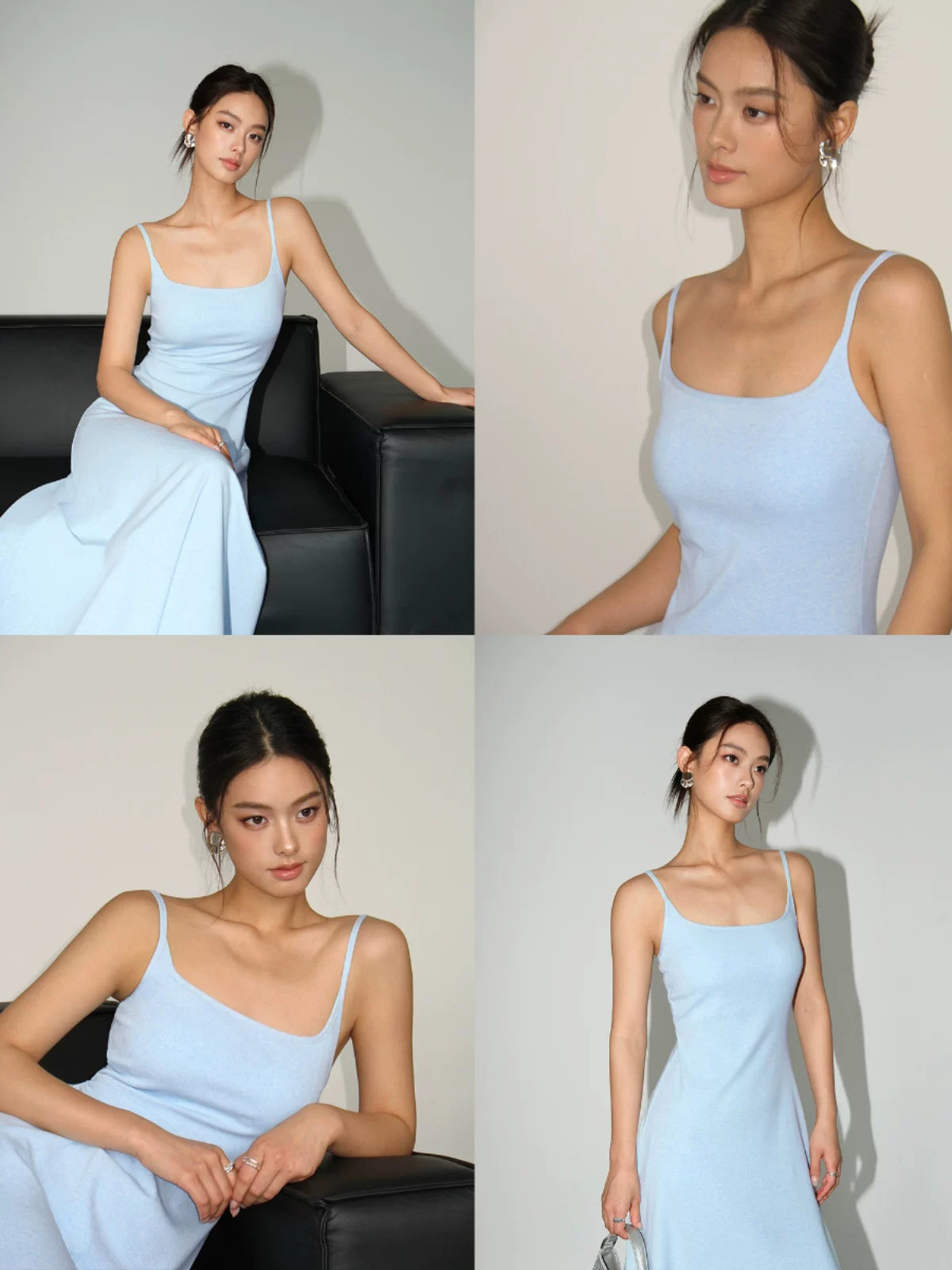 NEVA HU Slim-fit Suspender-knit Dress