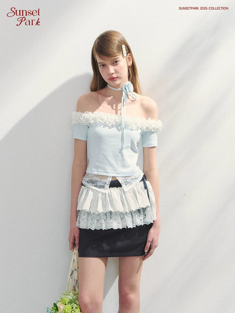 SunsetPark Retro Fake Two-piece Versatile Skirt