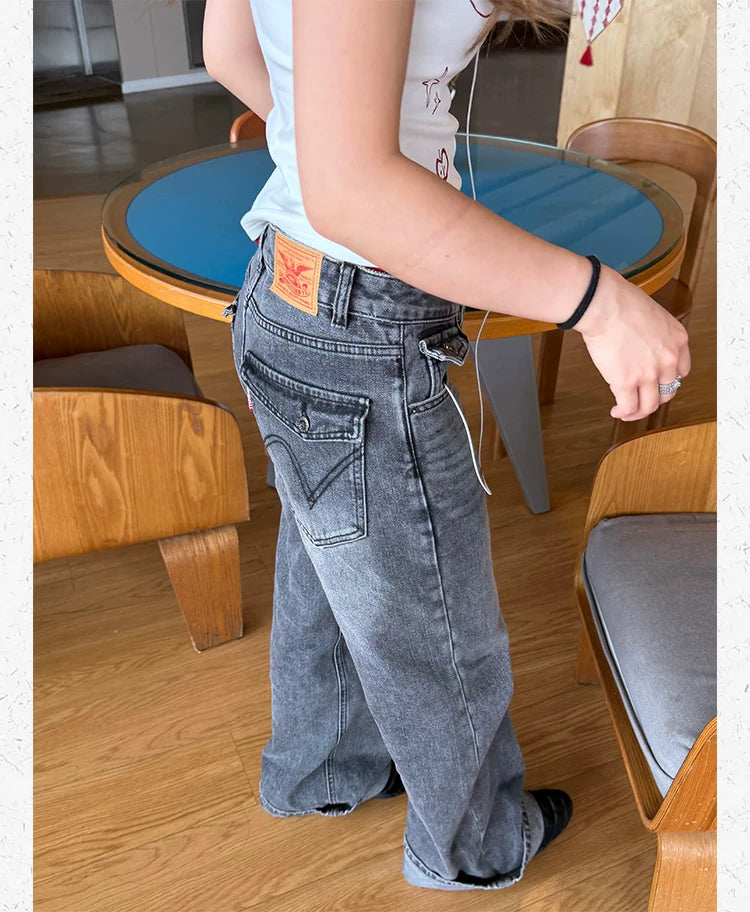 CCYE Straight Old Casual Jeans