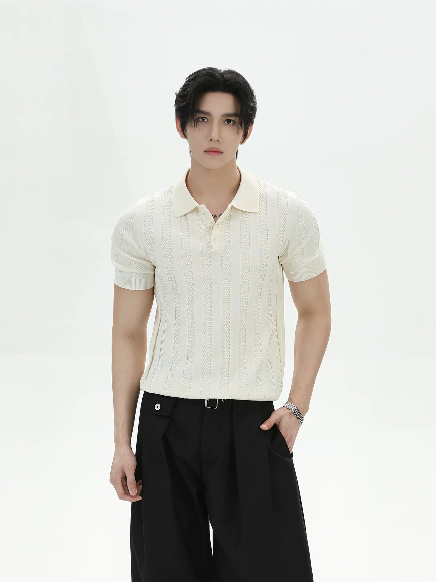 TURNTIDE Cool Knitted Anti-Wrinkle Tee