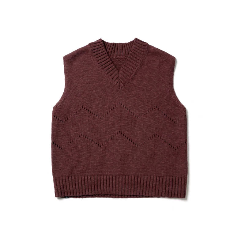 SUPERTOFU Loose Skeleton Knitted Vest