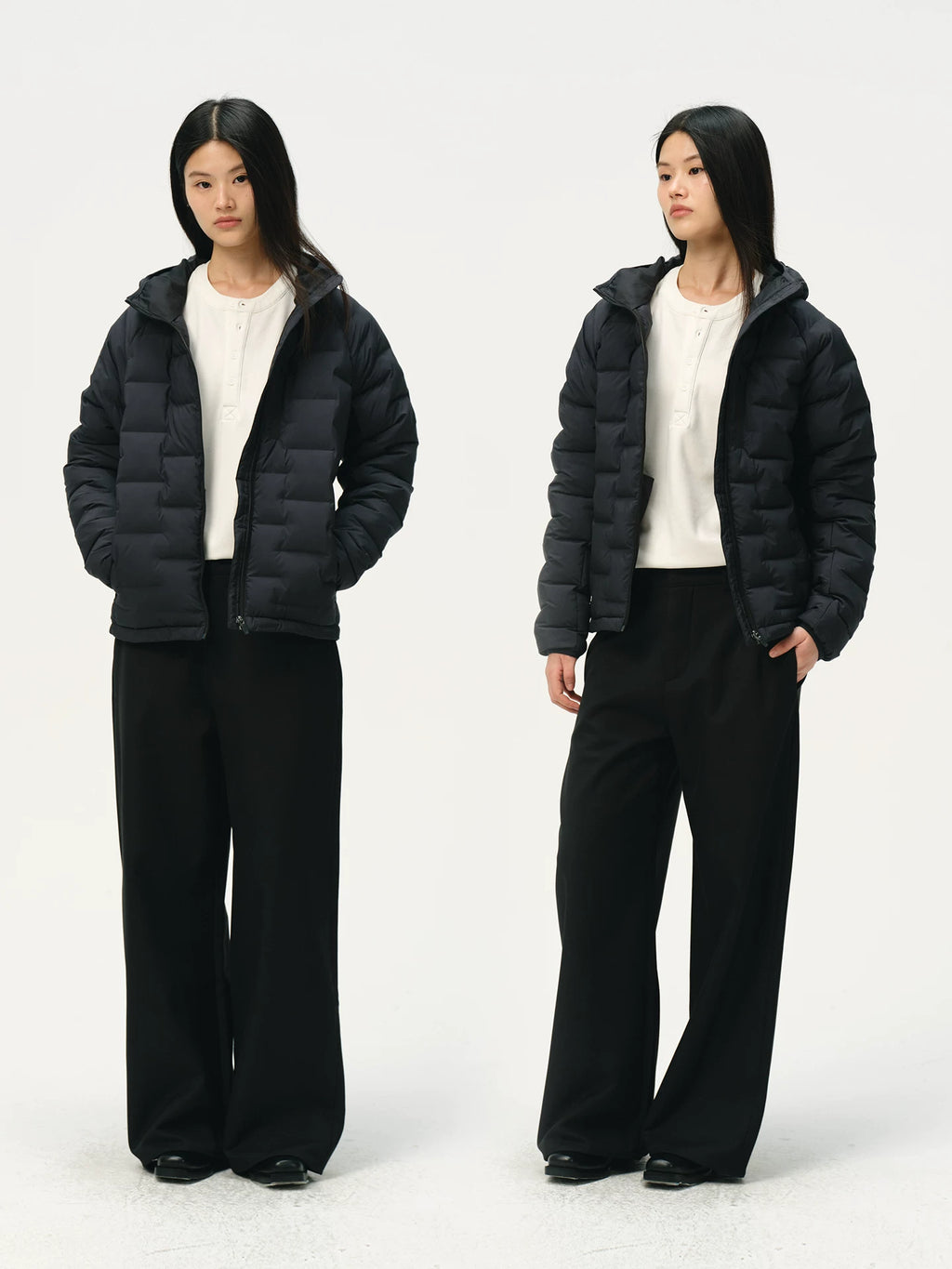 NO LOGO 600g Structured Straight-Leg Trousers