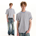 A PUEE Retro High-End Striped Tee – Loose Fit Casual Cleanfit
