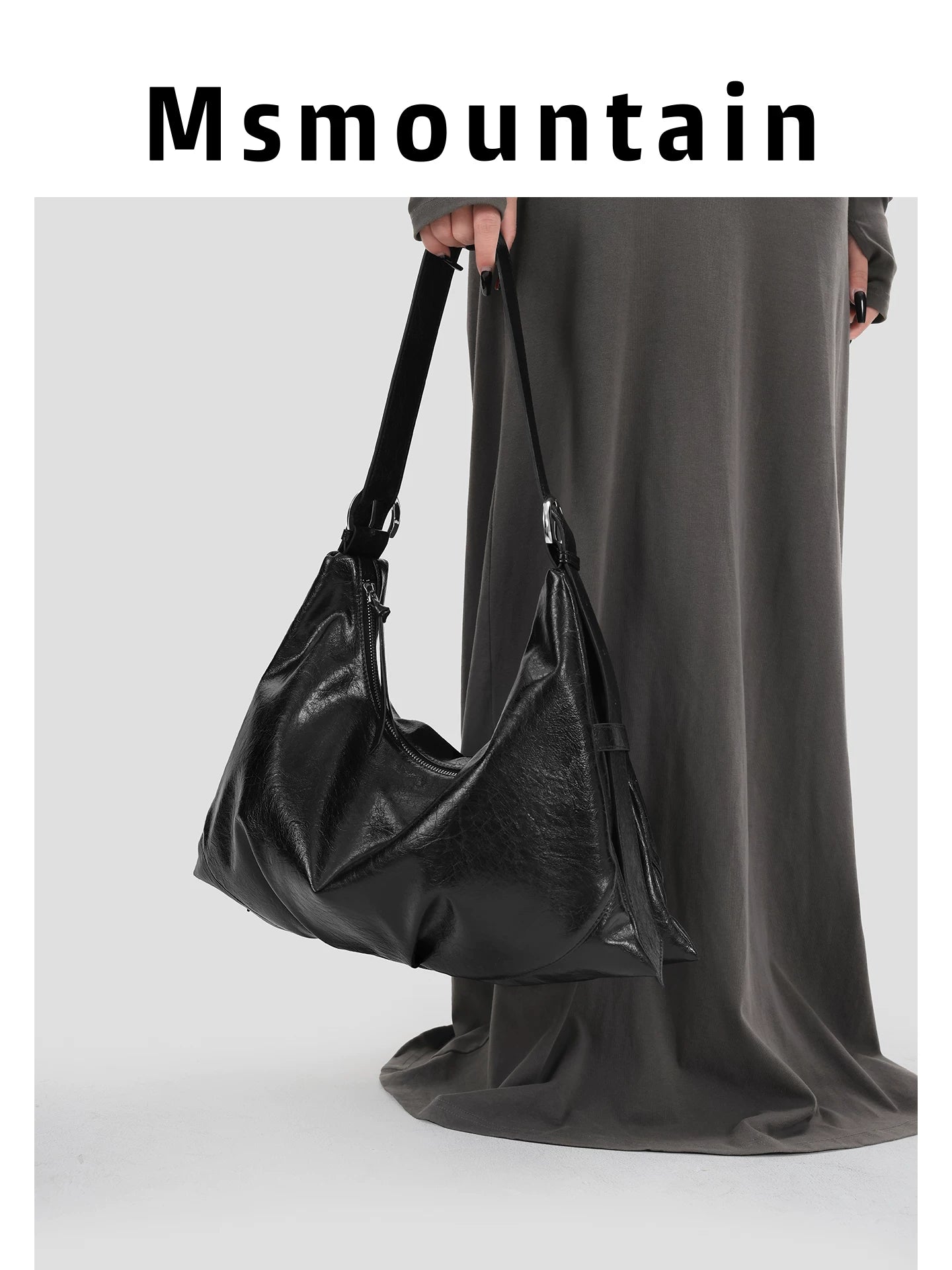 Msmountain Leather Versatile Large Capacity Tote Bag