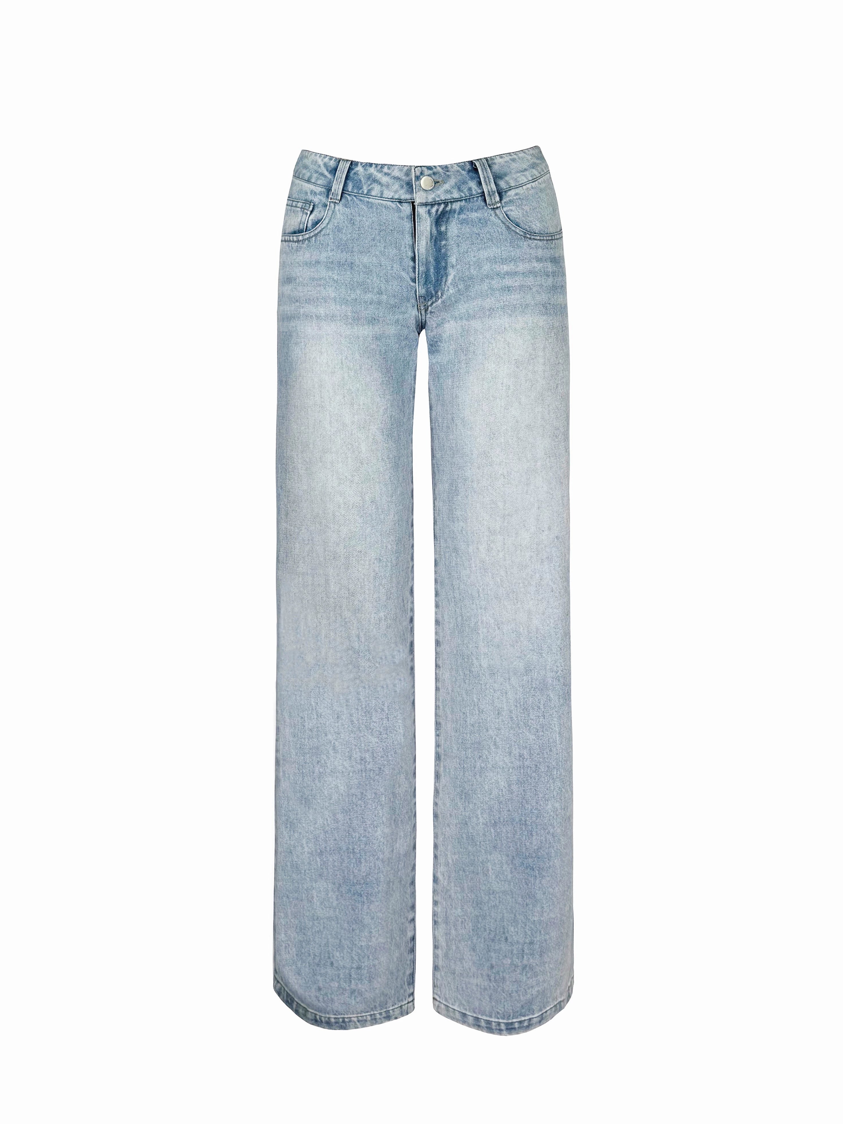 Jim Kennet Low Waist Straight Skinny Jeans