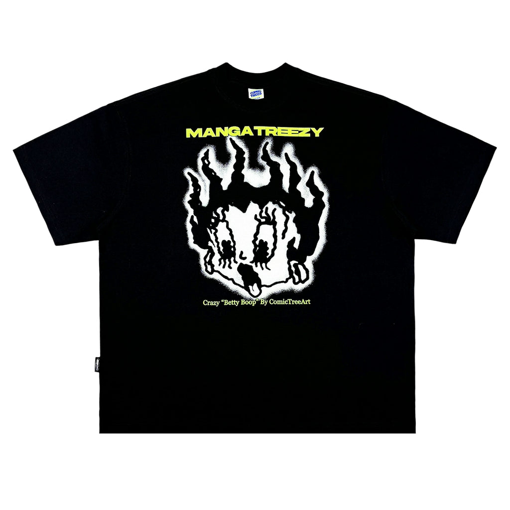 ComicTree C.t  Angry Betty Crew Neck Short Sleeve Tee