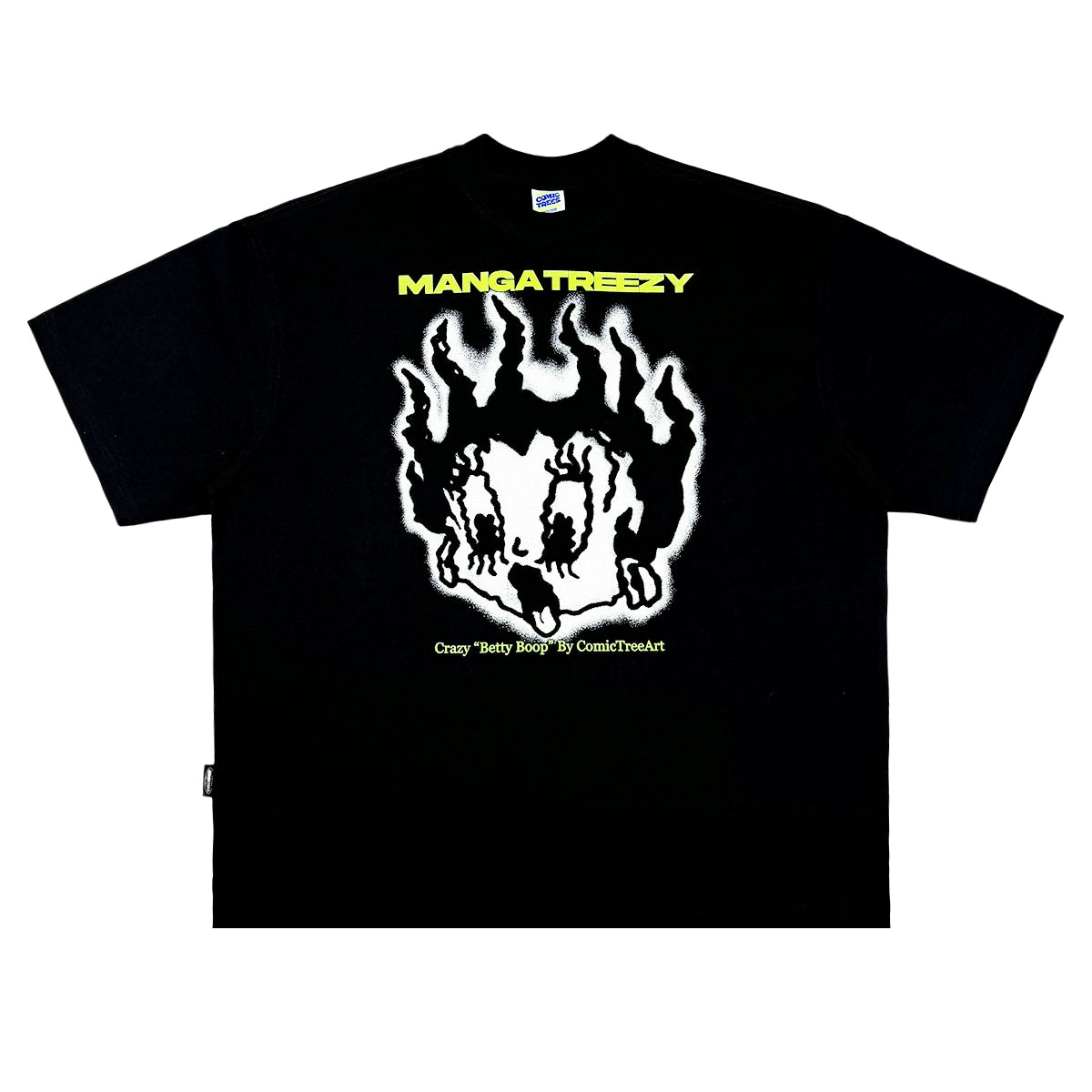 ComicTree C.t  Angry Betty Crew Neck Short Sleeve Tee