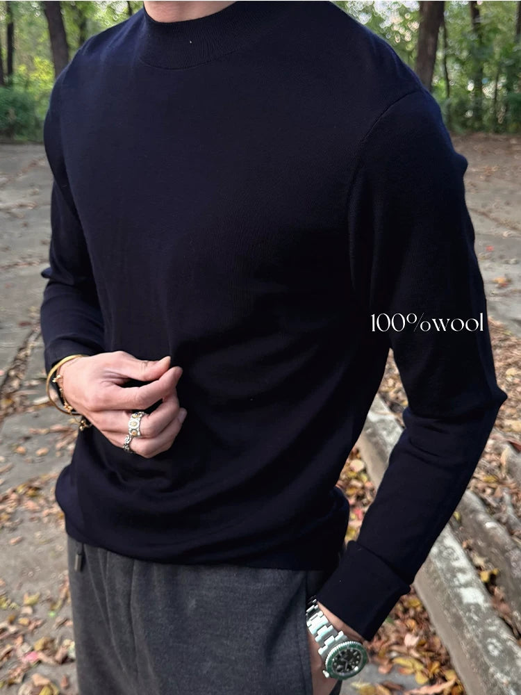 ZOZO FOREST 100% Merino Wool Crewneck Sweater