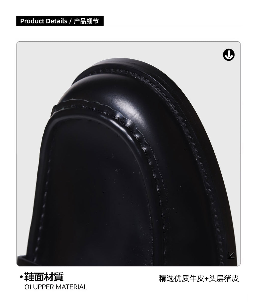 SHENLV STUDIO Vampire embossed cowhide loafers