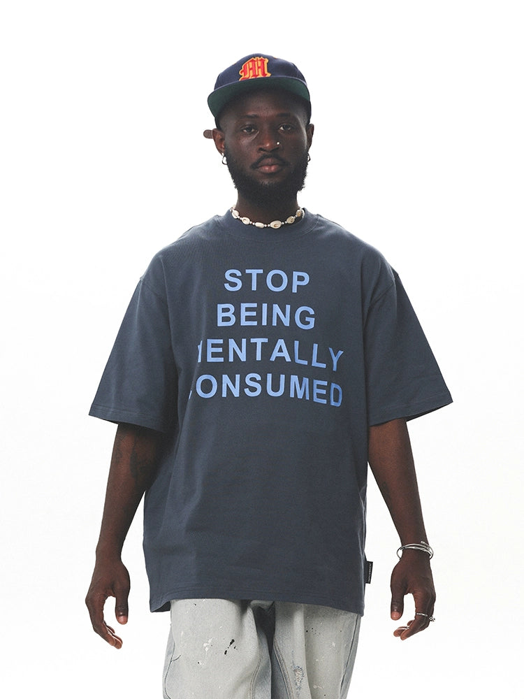 UNTILWERICH Heavy Street Letter Print Tee