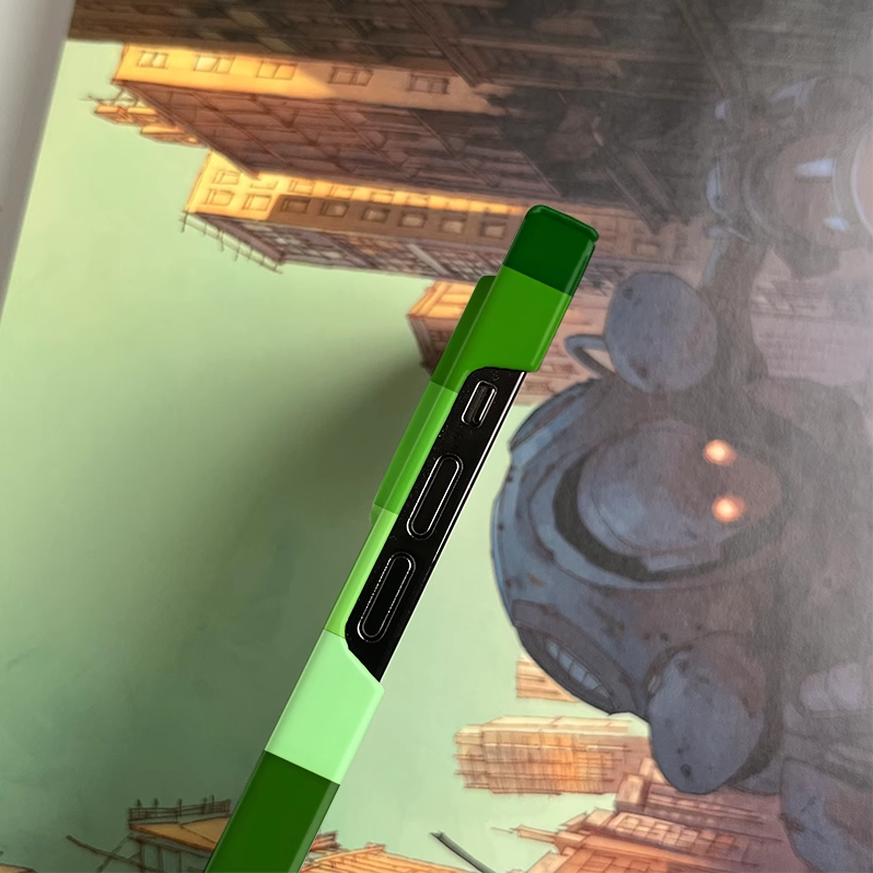 Green pixel PBCASE X OQ Iphone Case