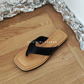 CHILIGIRL Square Head Non-slip Flat Bottom Pinch Slippers
