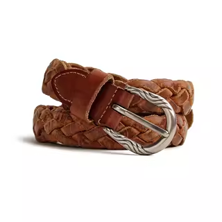 Madden Vintage Woven Cowhide Leather Belt