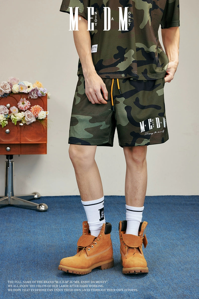 MEDM American Hip Hop Loose Wide Leg Shorts