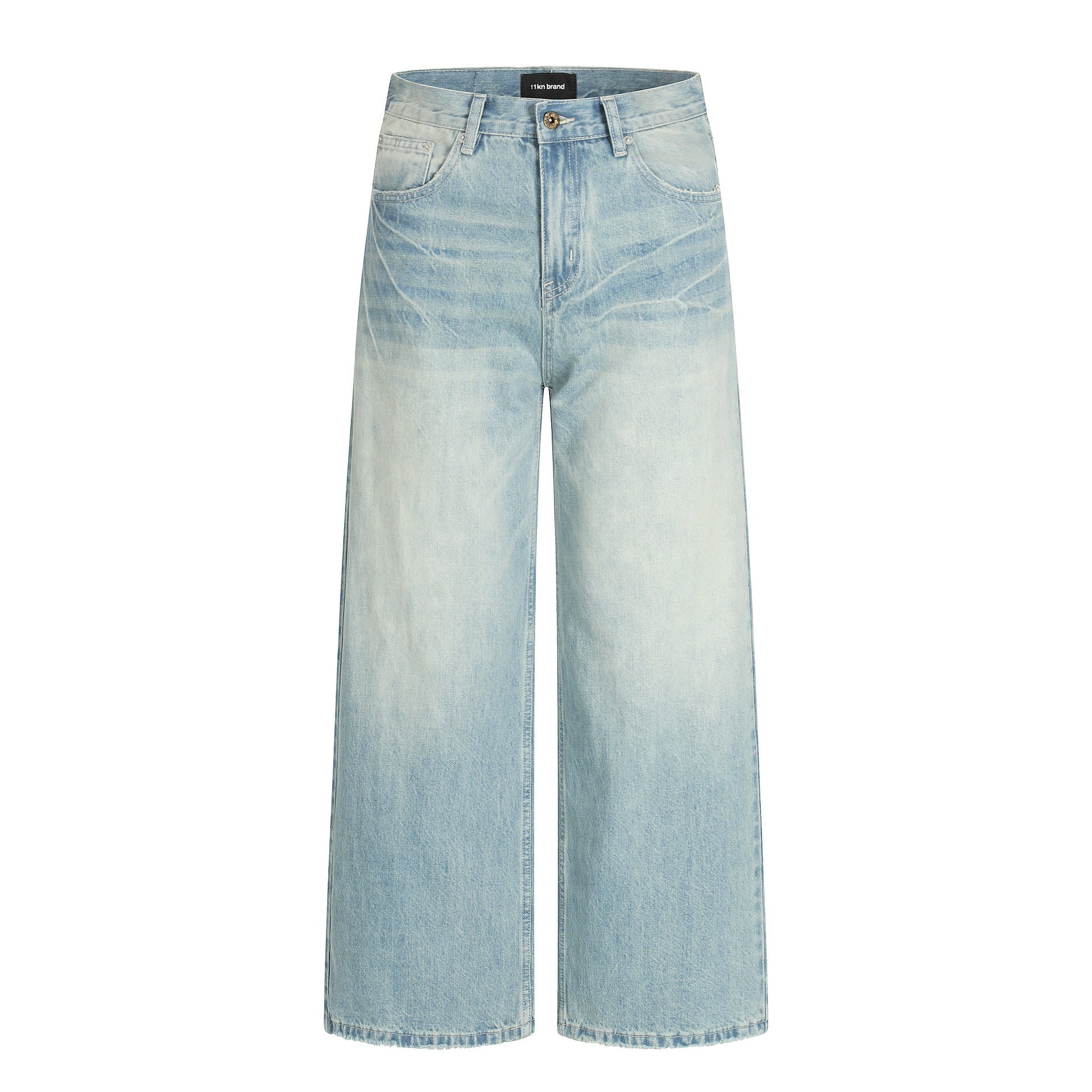 11KN Retro Gradual Change Loose Versatile Jeans